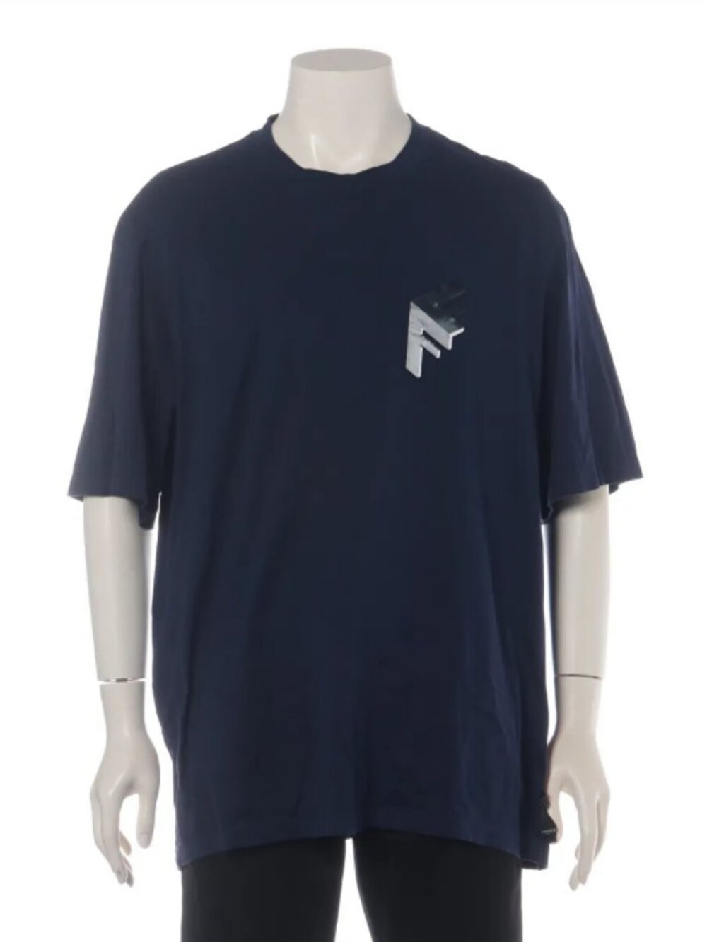 Fendi Cotton T-shirt Navy Blue